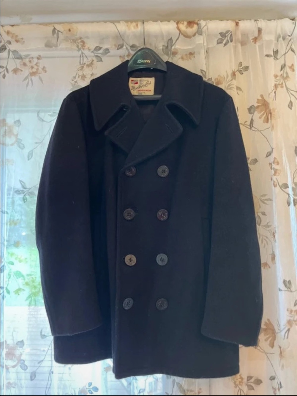 Men's Classic Navy Wool Peacoat